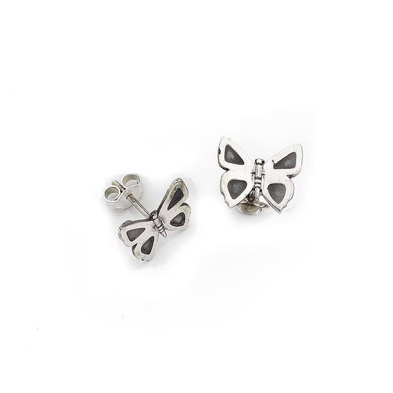 Eltham copper butterfly sterling silver stud earrings, handcrafted jewellery, Melbourne Australia, Australiana, souvenirs