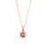 Morganite and diamond halo pendant in rose gold, everyday jewellery, Eltham, Melbourne, Australia