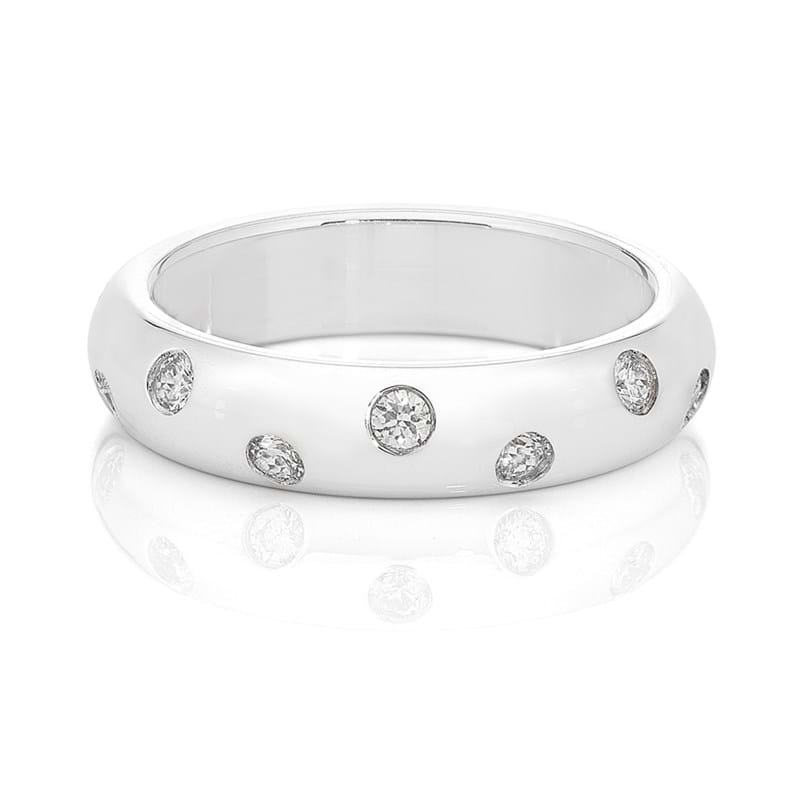 Stackable diamond bands, gypsy set diamond rings, stacking rings, jewellery store online, buy rings online, jewellery website, Eltham jewellery, wedding rings, Melbourne, Australia, white gold