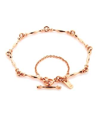 Rose Gold Ball and Hook Bracelet – Anne Waddell Jewelry