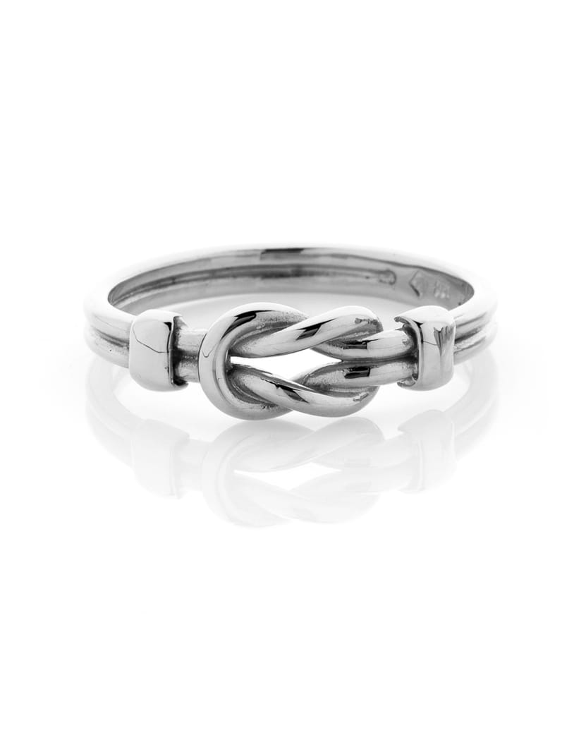 sterling silver friendship knot ring